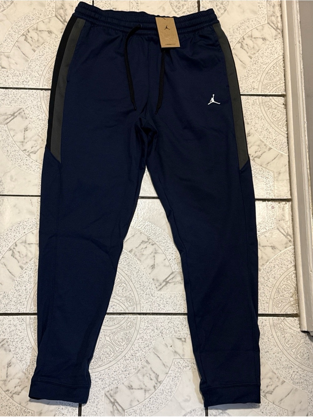New Nike Jordan Therma-FIT Showtime Jogger Pants Navy Mens Size Large FQ5380-419